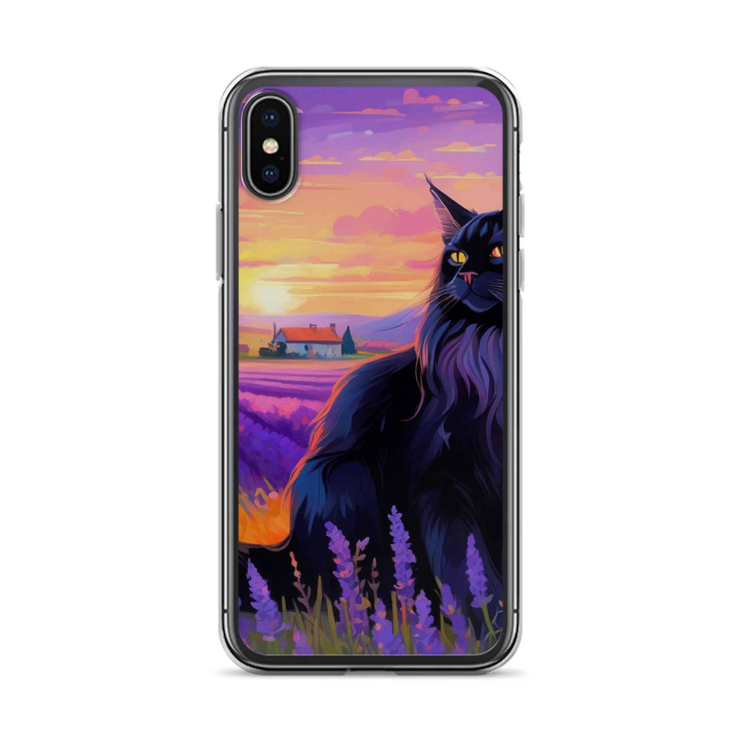 PugMug Custom Black Maine Coon Cat iPhone Case