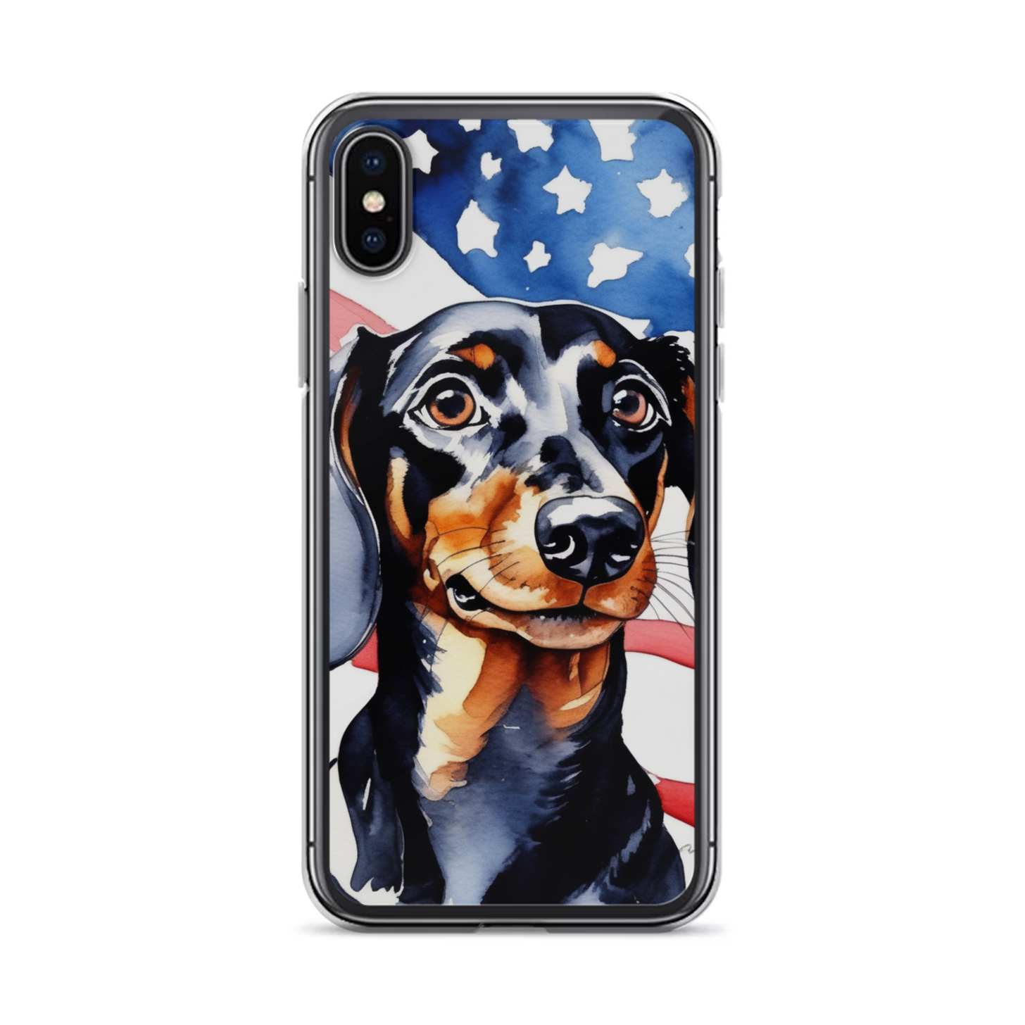 PugMug Custom Black Dachshund iPhone Case