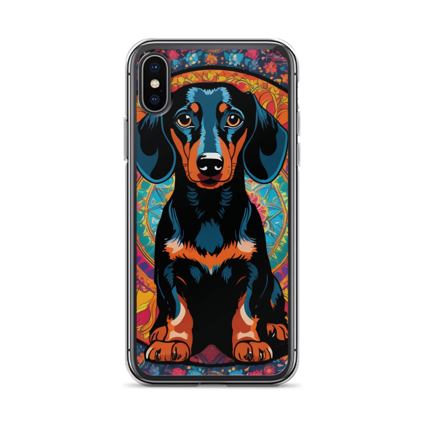 PugMug Custom Black Dachshund iPhone Case