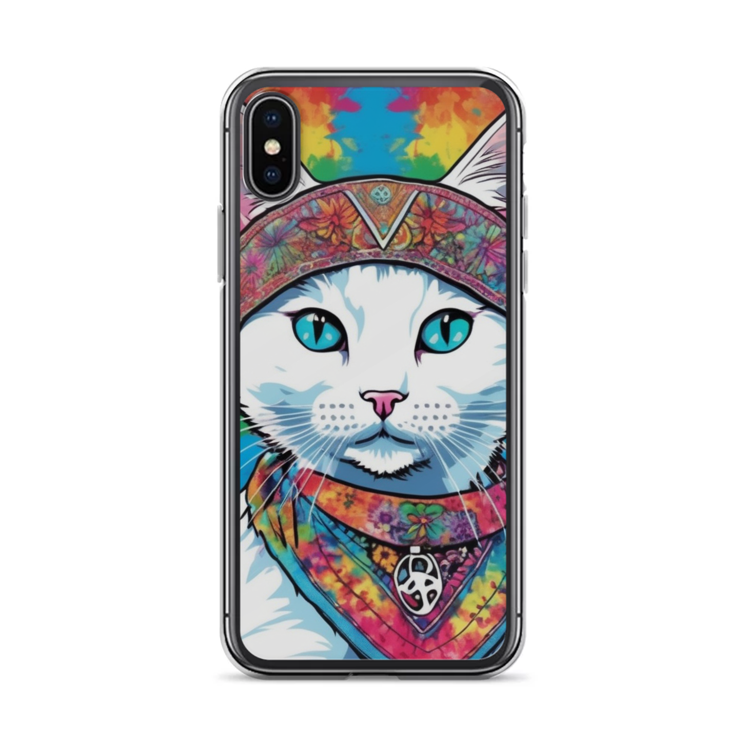 PugMug Custom White Companion Cat iPhone Case