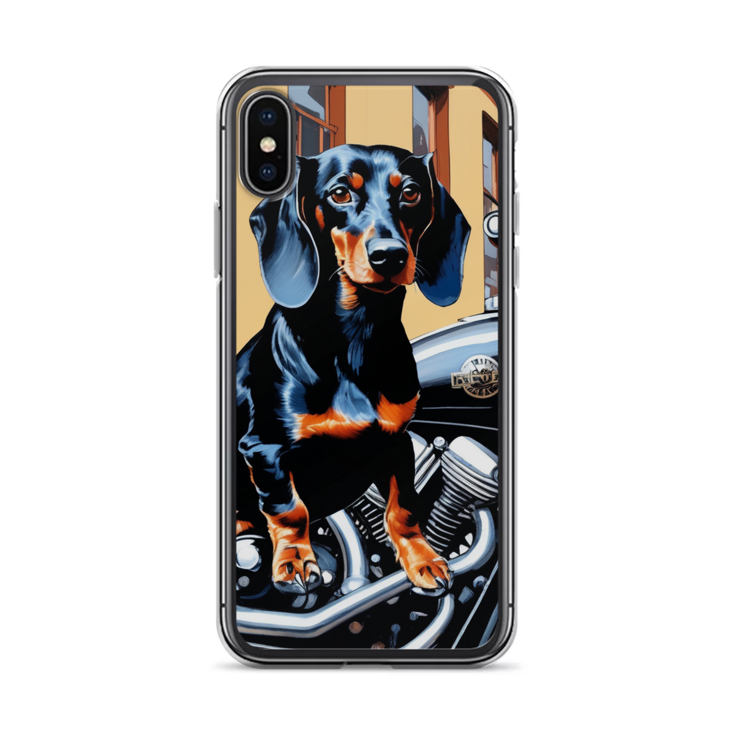 PugMug Custom Black Dachshund iPhone Case