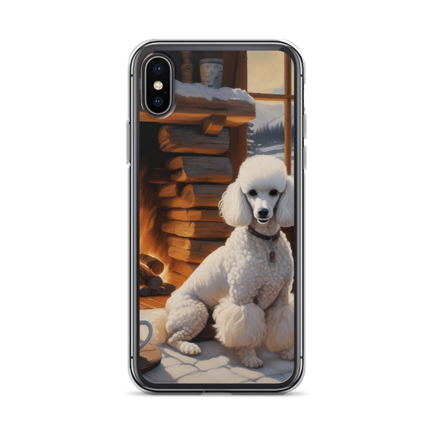 PugMug Custom White Poodle iPhone Case