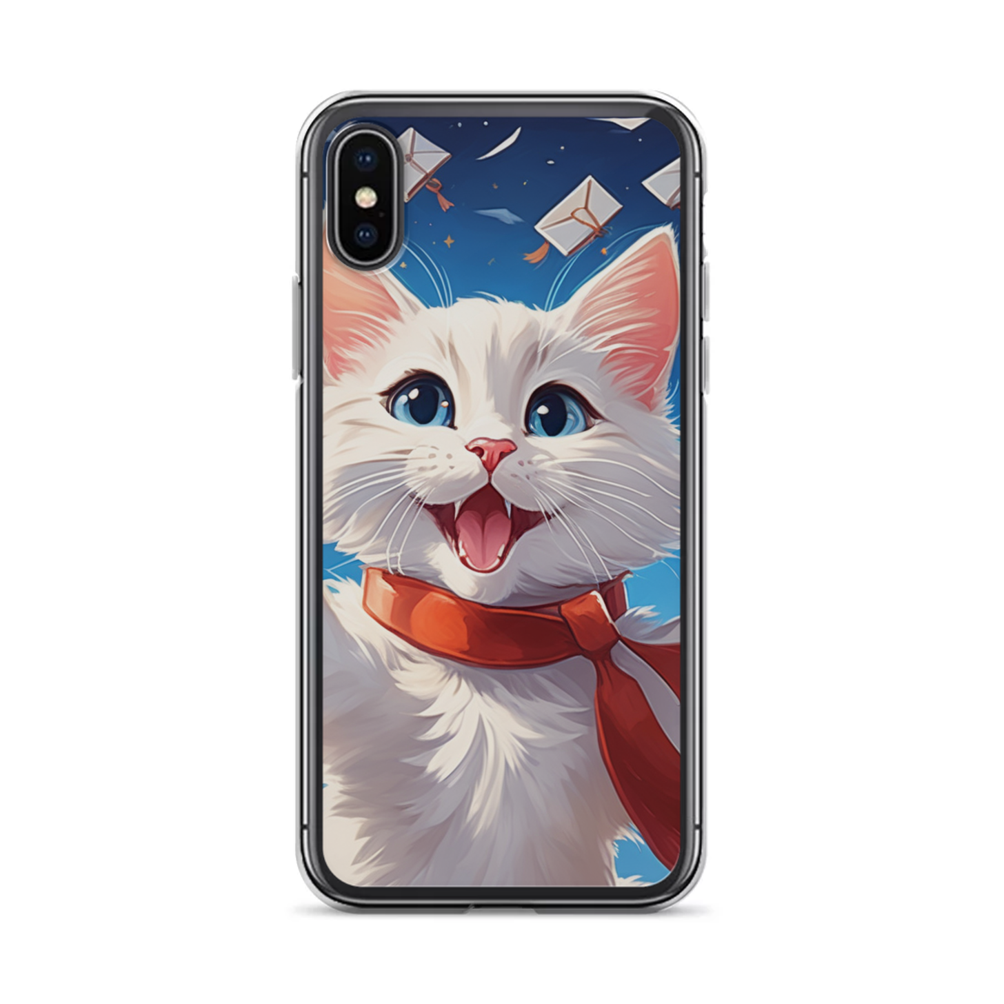PugMug Custom White Companion Cat iPhone Case
