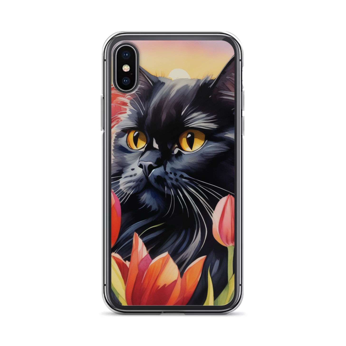 PugMug Custom Black Persian Cat iPhone Case