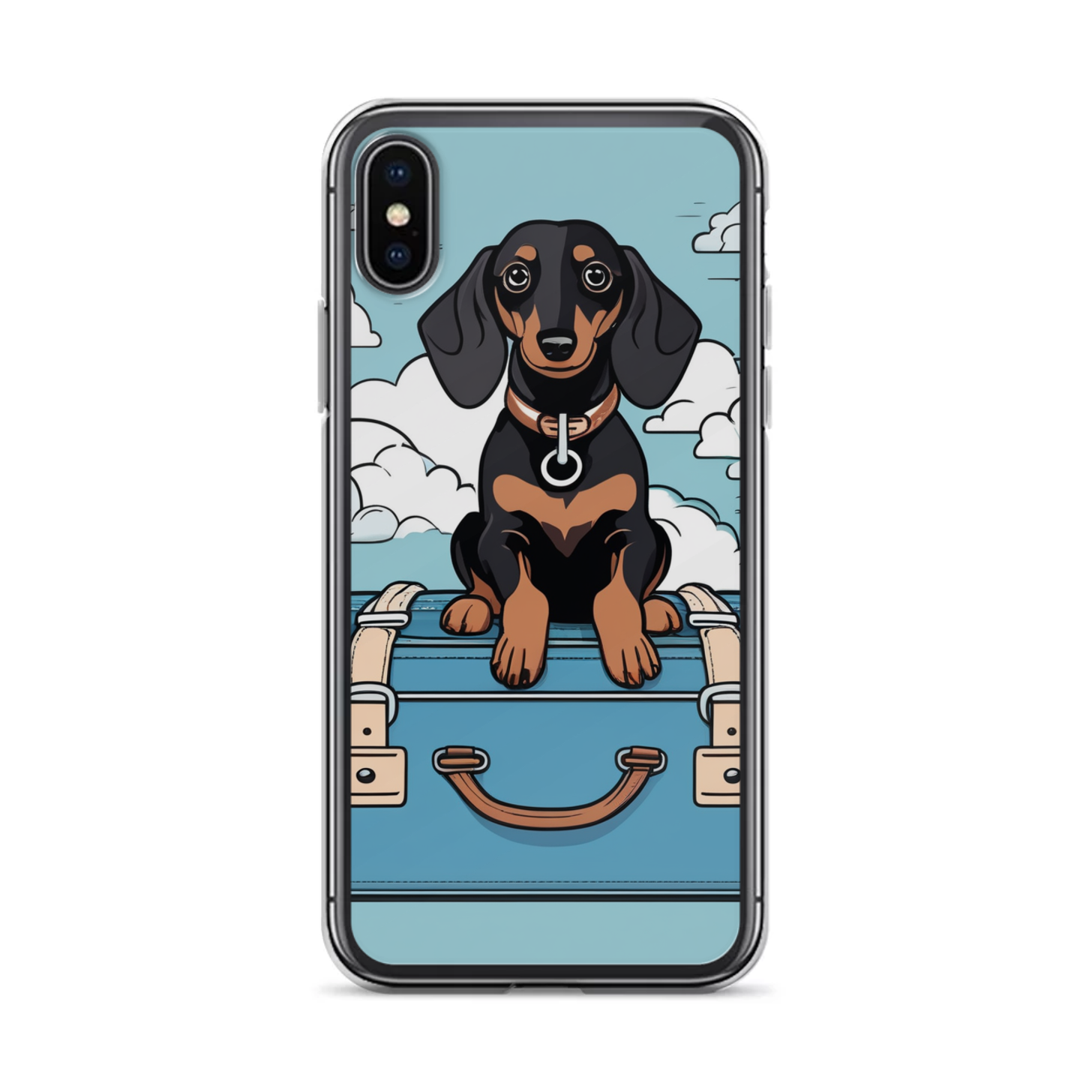 PugMug Custom Black Dachshund iPhone Case