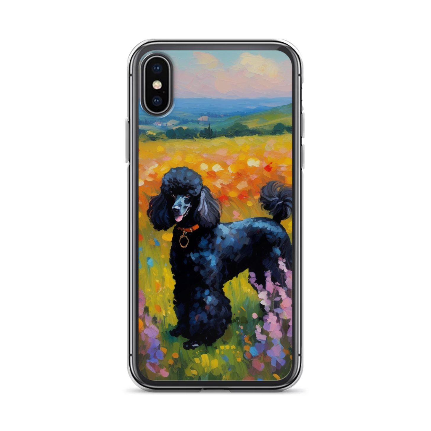PugMug Custom Black Poodle iPhone Case