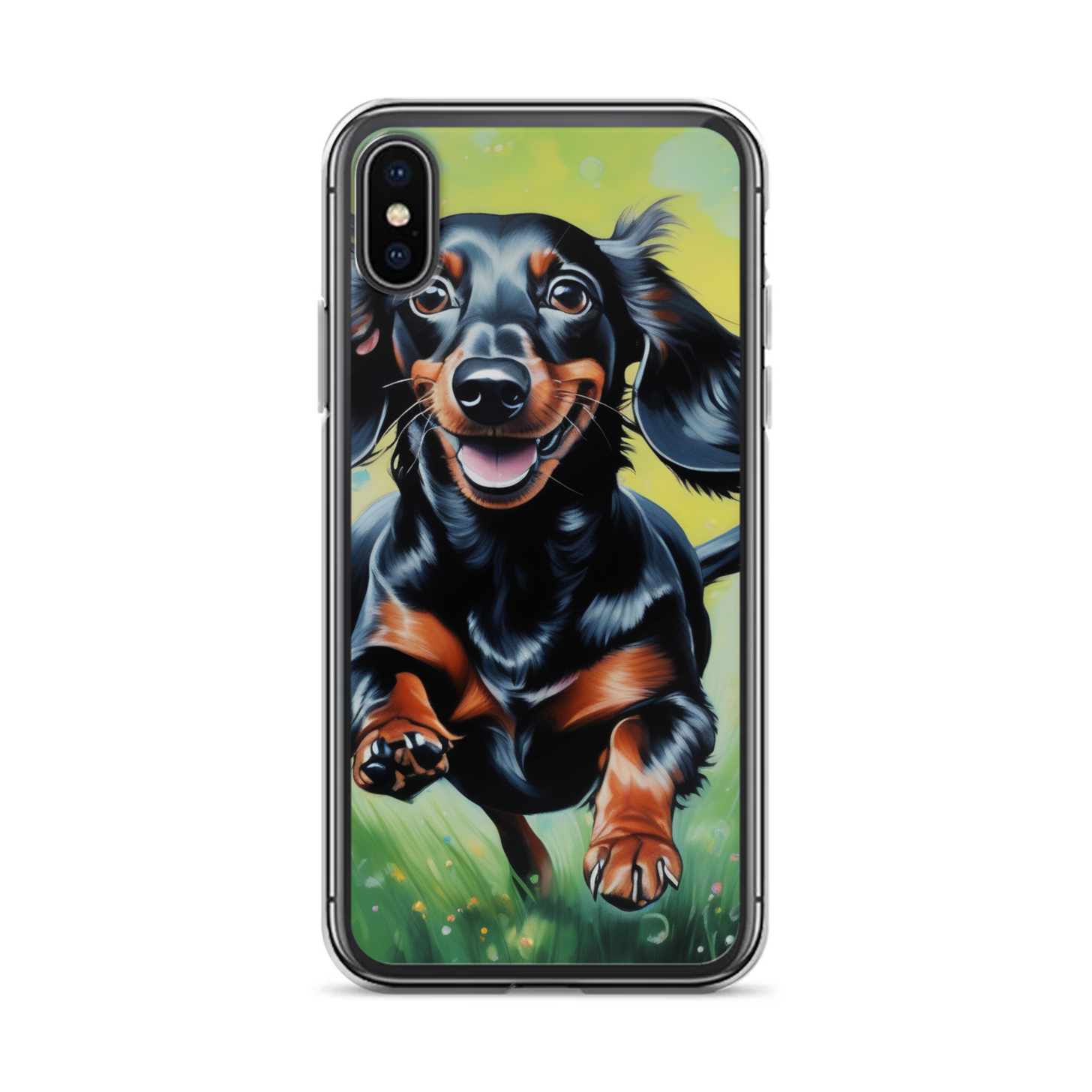 PugMug Custom Black Dachshund iPhone Case