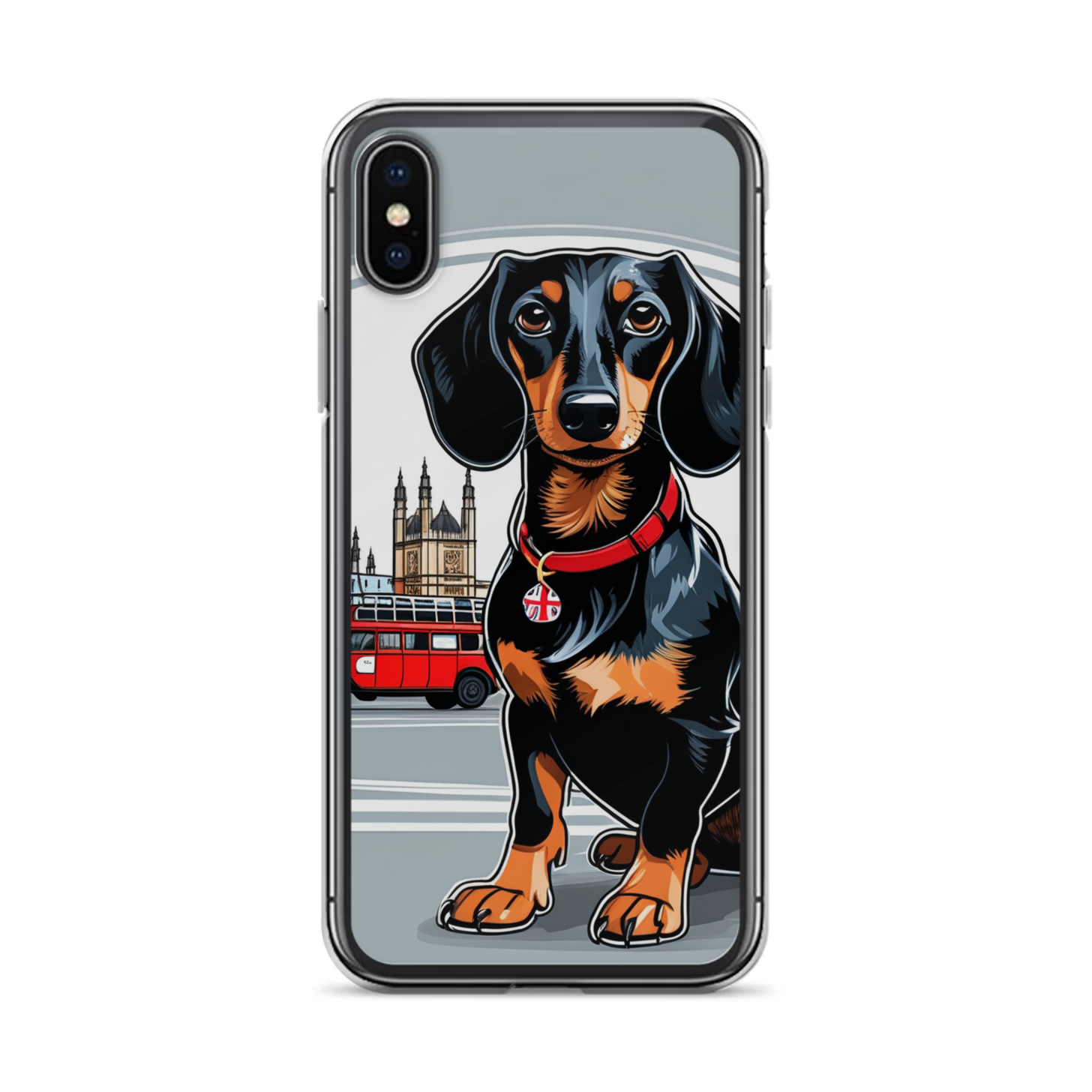 PugMug Custom Black Dachshund iPhone Case