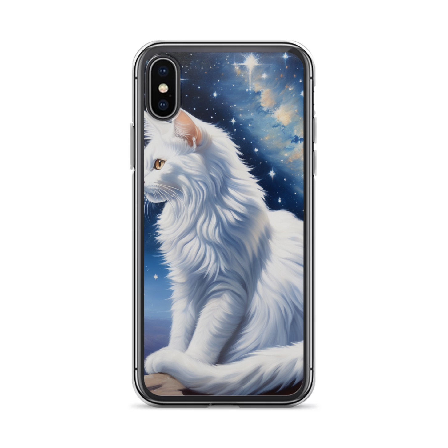 PugMug Custom White Companion Cat iPhone Case