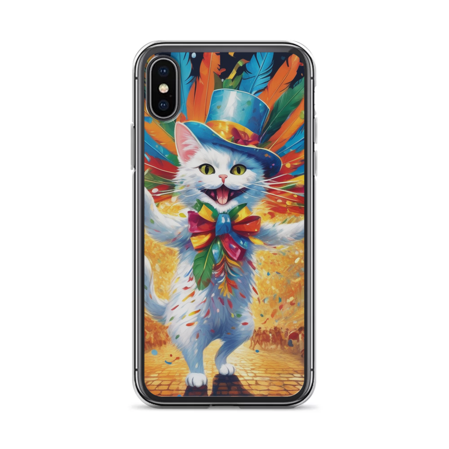 PugMug Custom White Companion Cat iPhone Case