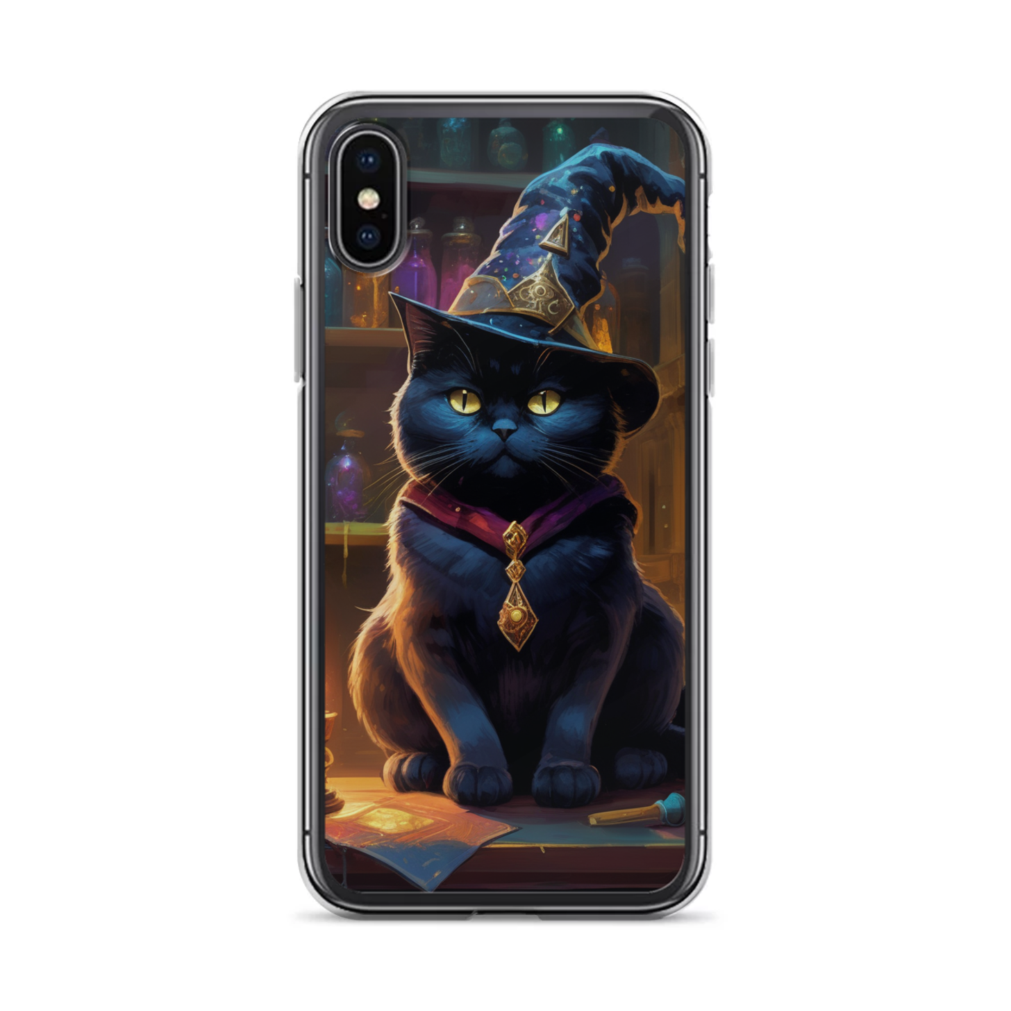 PugMug Custom Black British Shorthair Cat iPhone Case