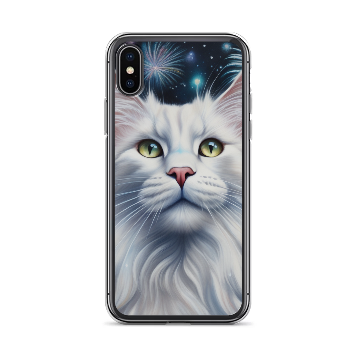 PugMug Custom White Maine Coon Cat iPhone Case