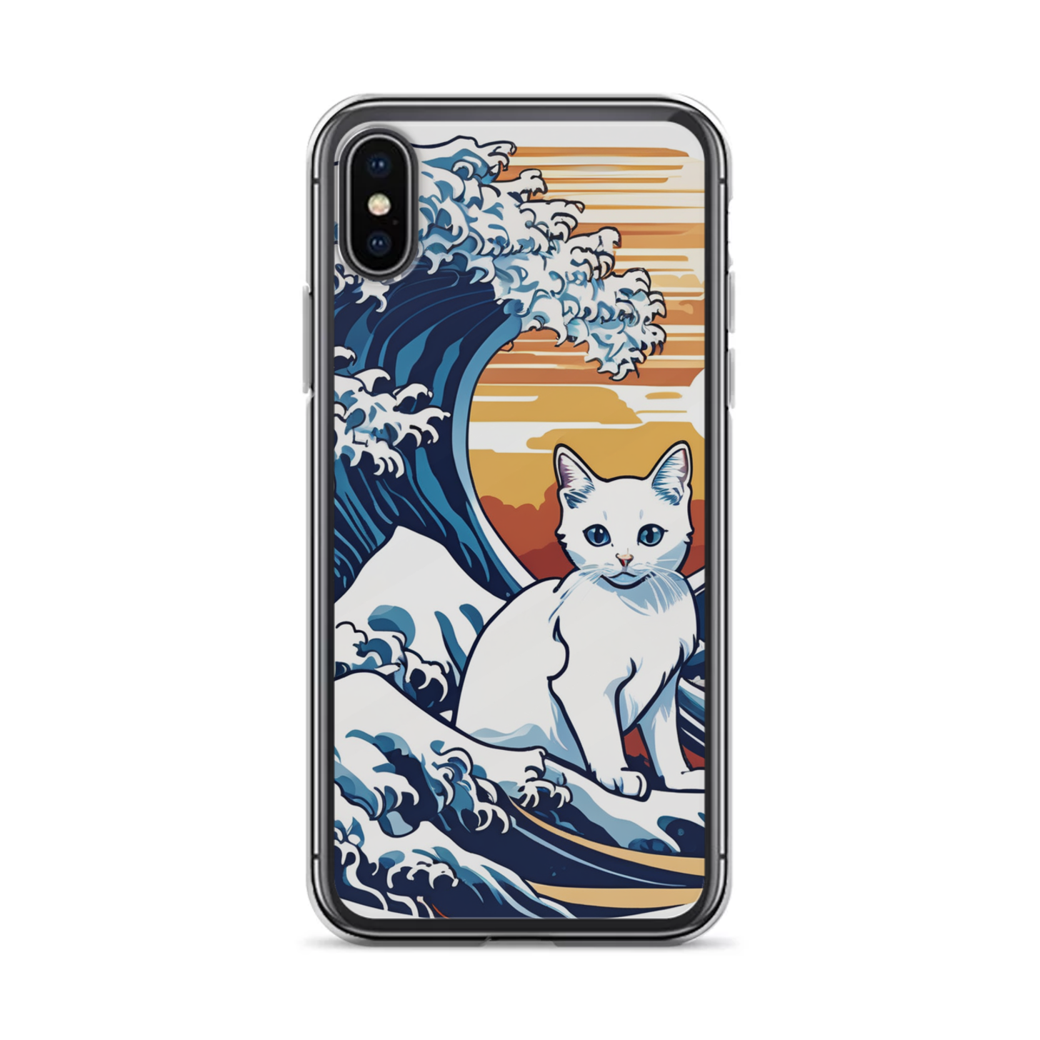 PugMug Custom White Companion Cat iPhone Case