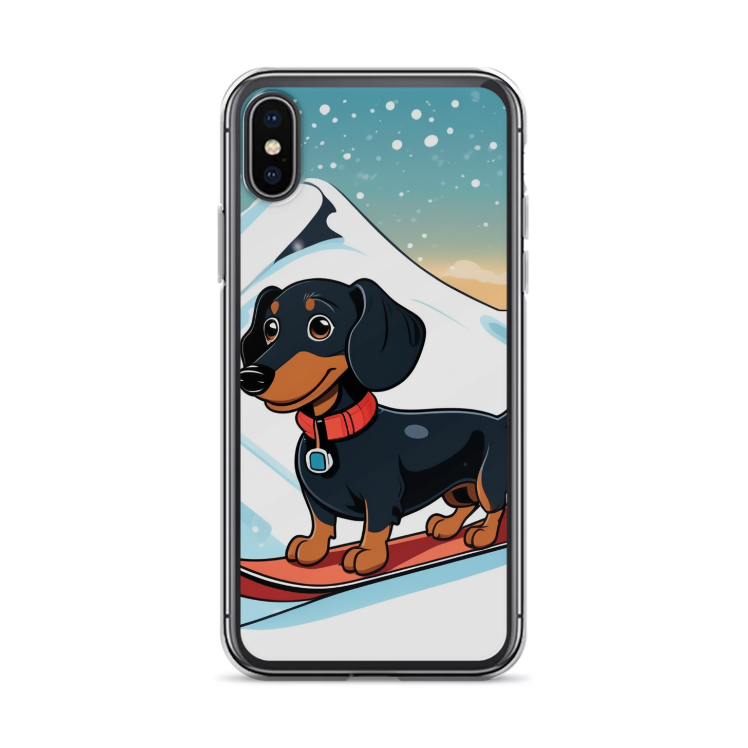 PugMug Custom Black Dachshund iPhone Case