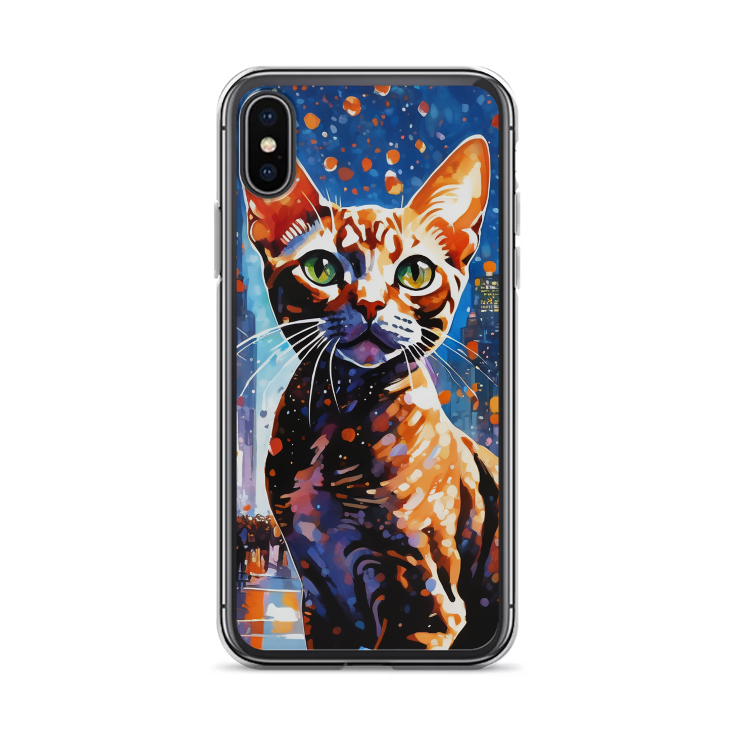 PugMug Custom Tabby Devon Rex Cat iPhone Case