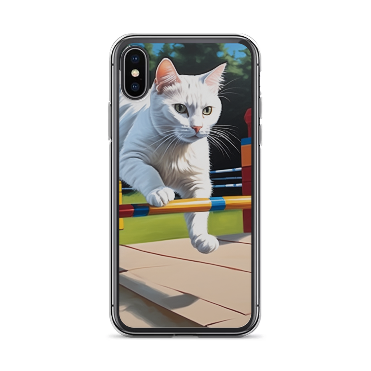 PugMug Custom White Companion Cat iPhone Case