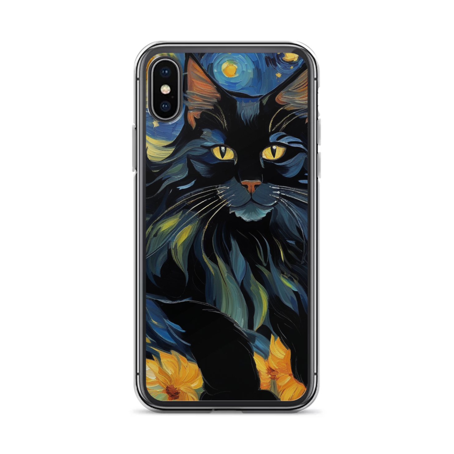 PugMug Custom Black Maine Coon Cat iPhone Case