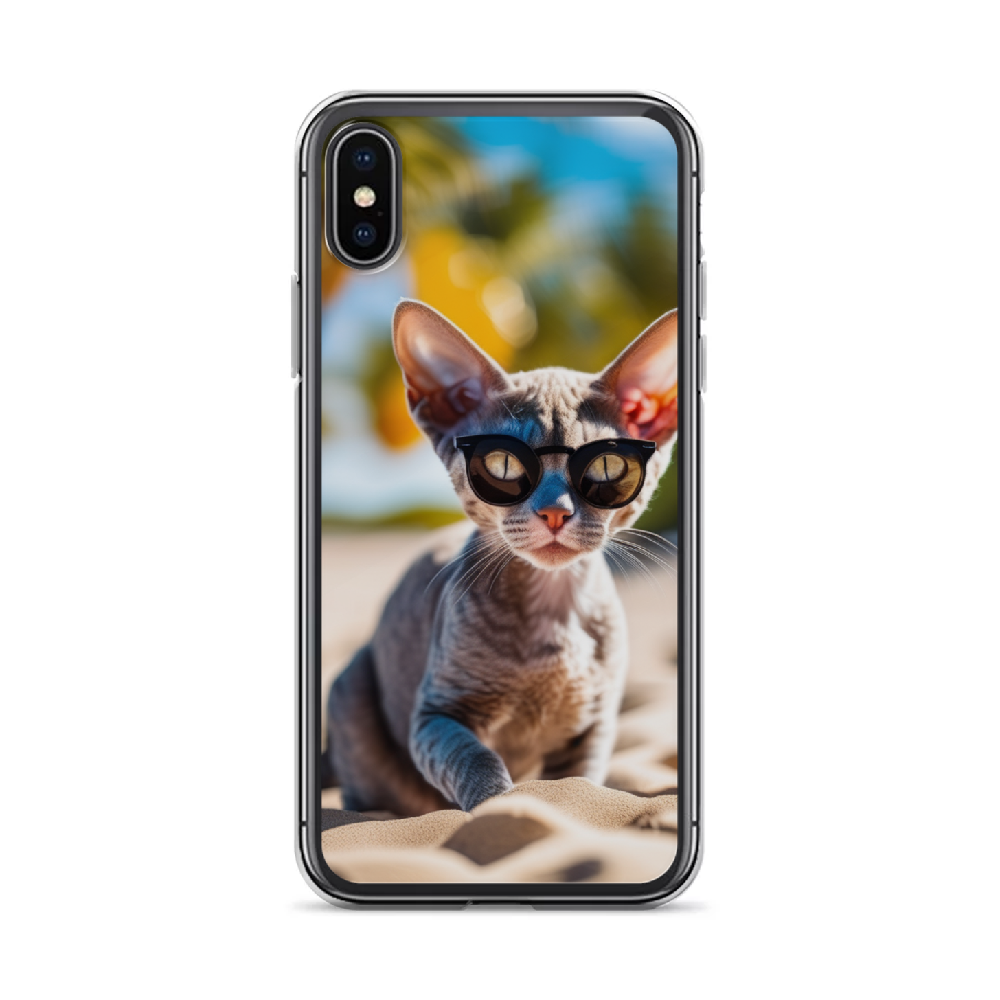 PugMug Custom Tabby Devon Rex Cat iPhone Case
