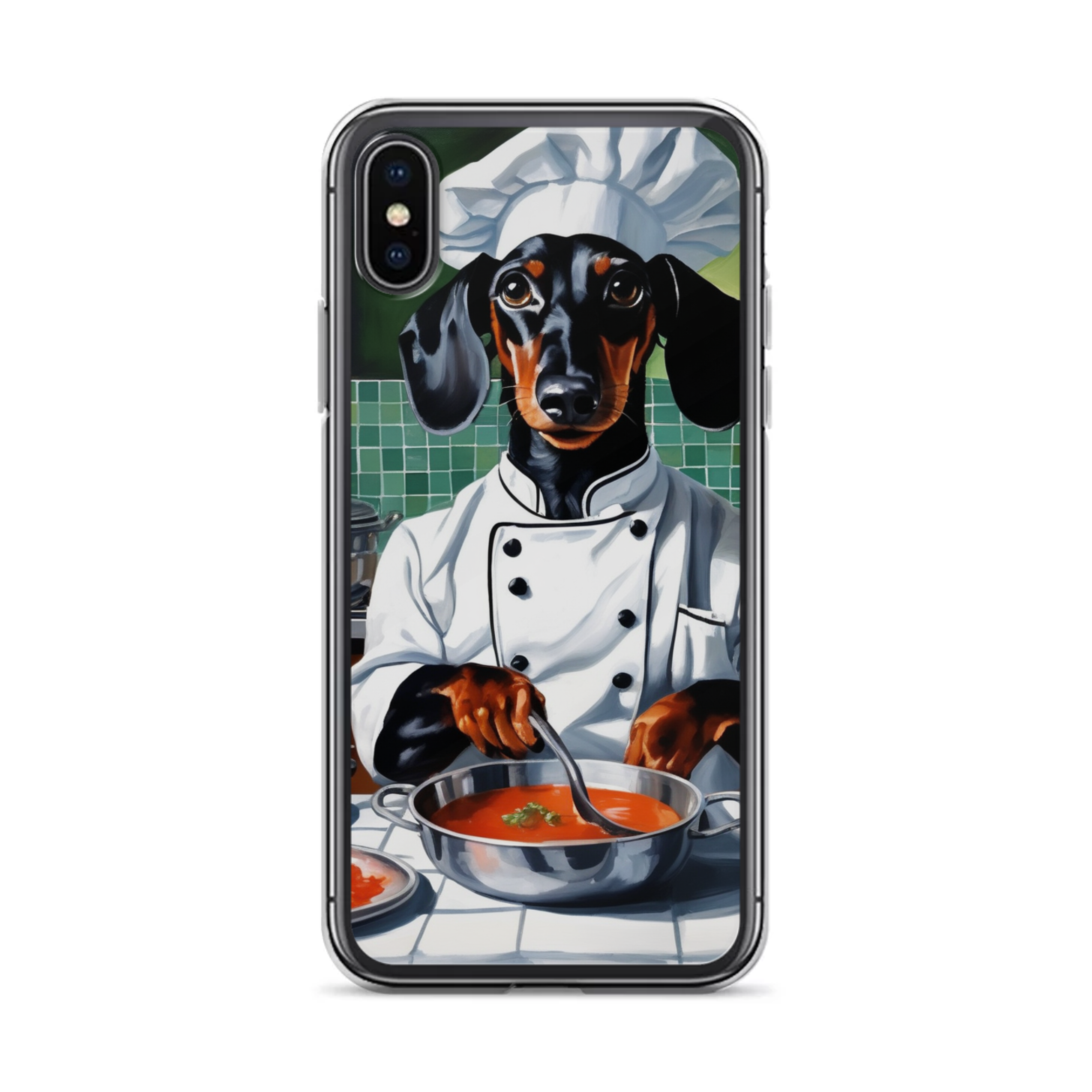 PugMug Custom Black Dachshund iPhone Case