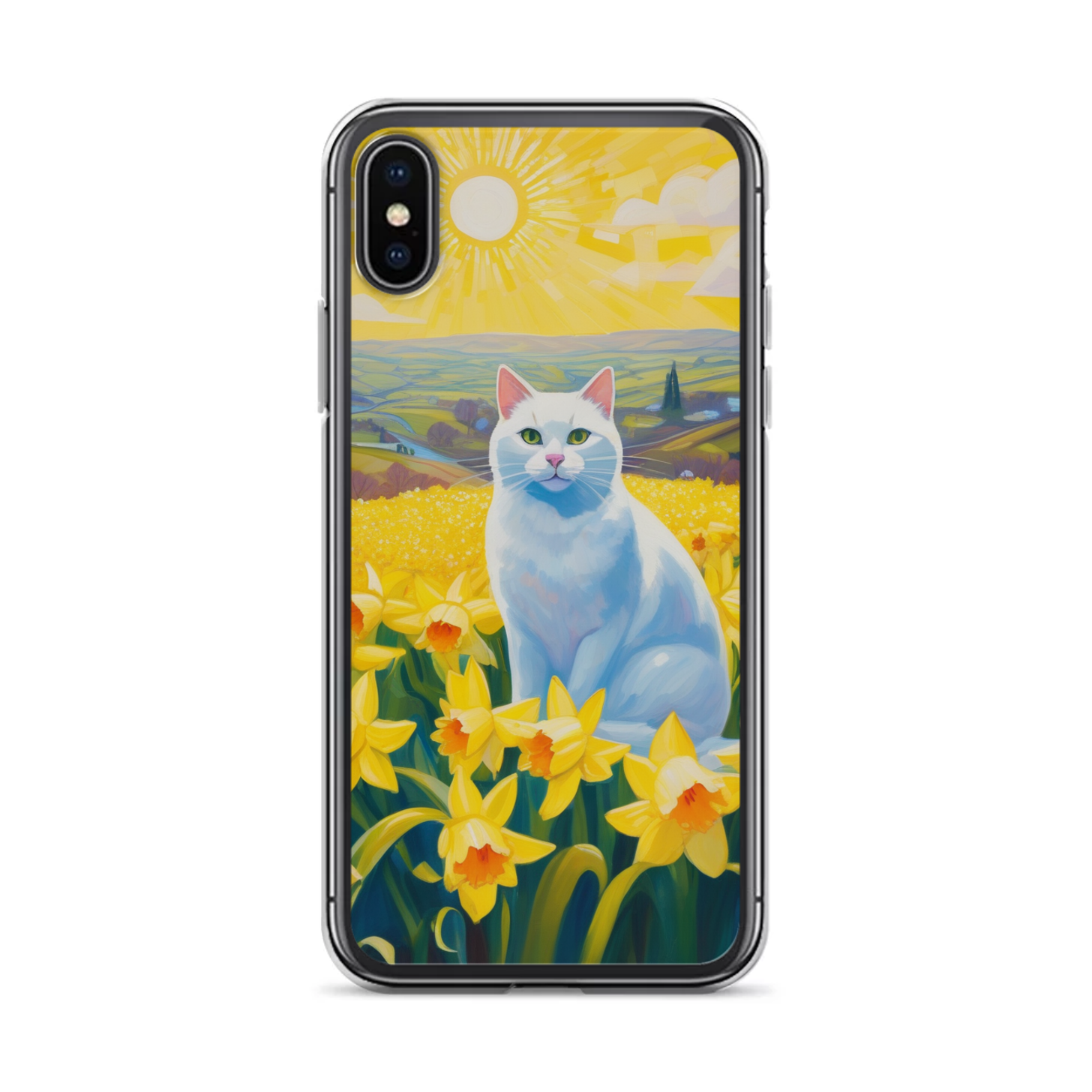 PugMug Custom White Companion Cat iPhone Case