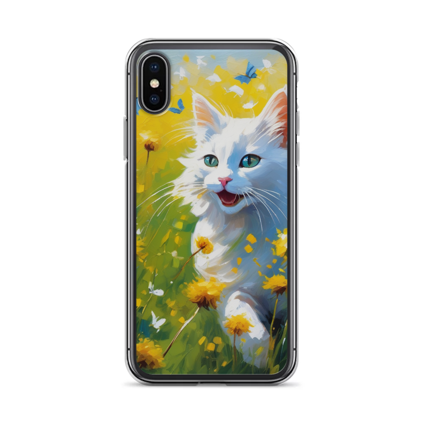 PugMug Custom White Companion Cat iPhone Case