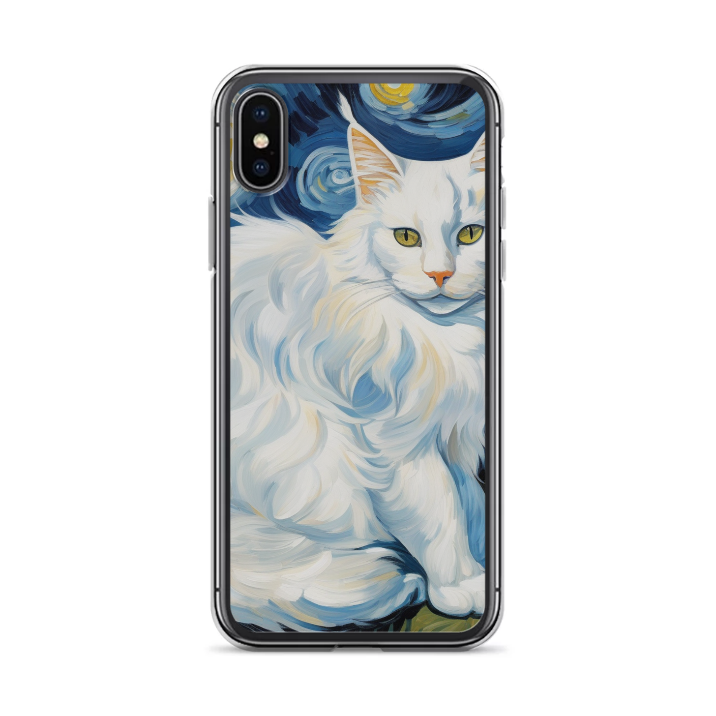 PugMug Custom White Maine Coon Cat iPhone Case
