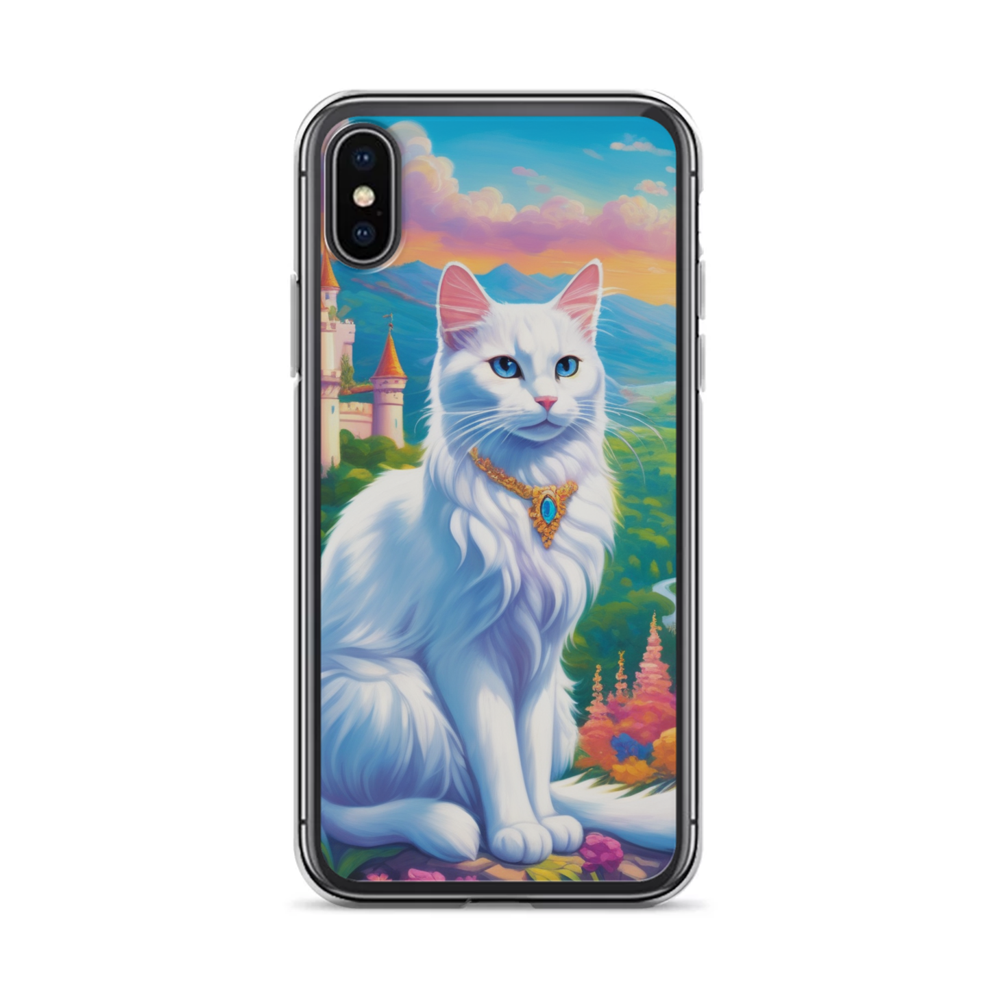 PugMug Custom White Companion Cat iPhone Case