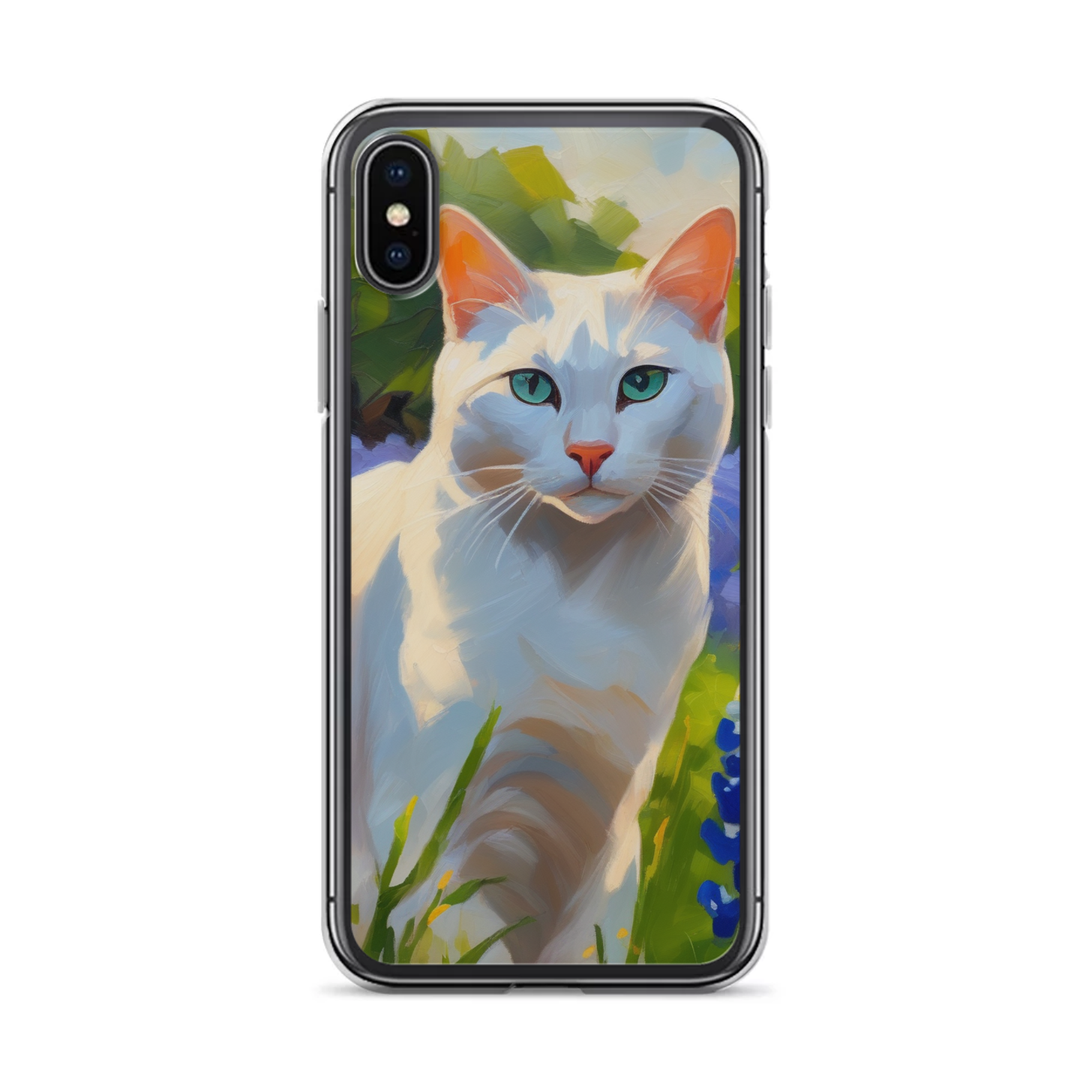 PugMug Custom White Companion Cat iPhone Case