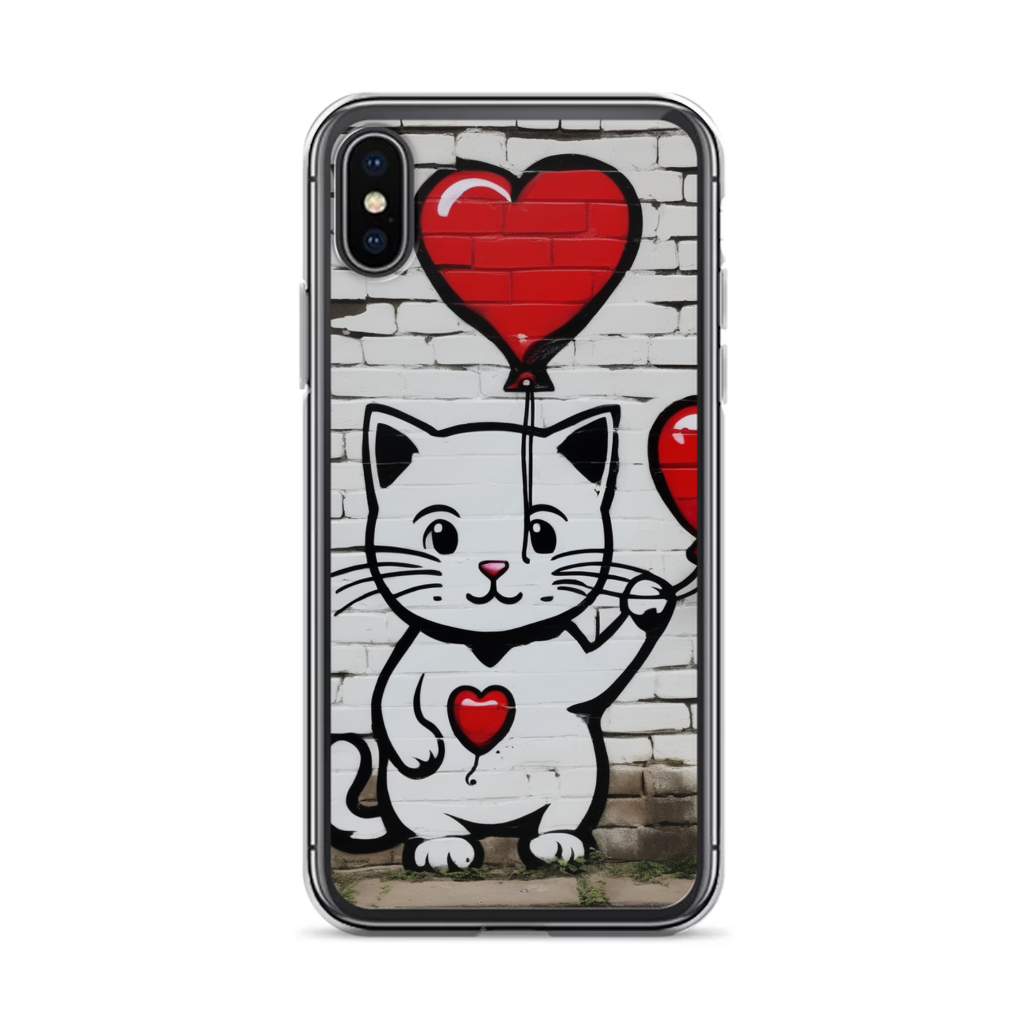 PugMug Custom White Companion Cat iPhone Case