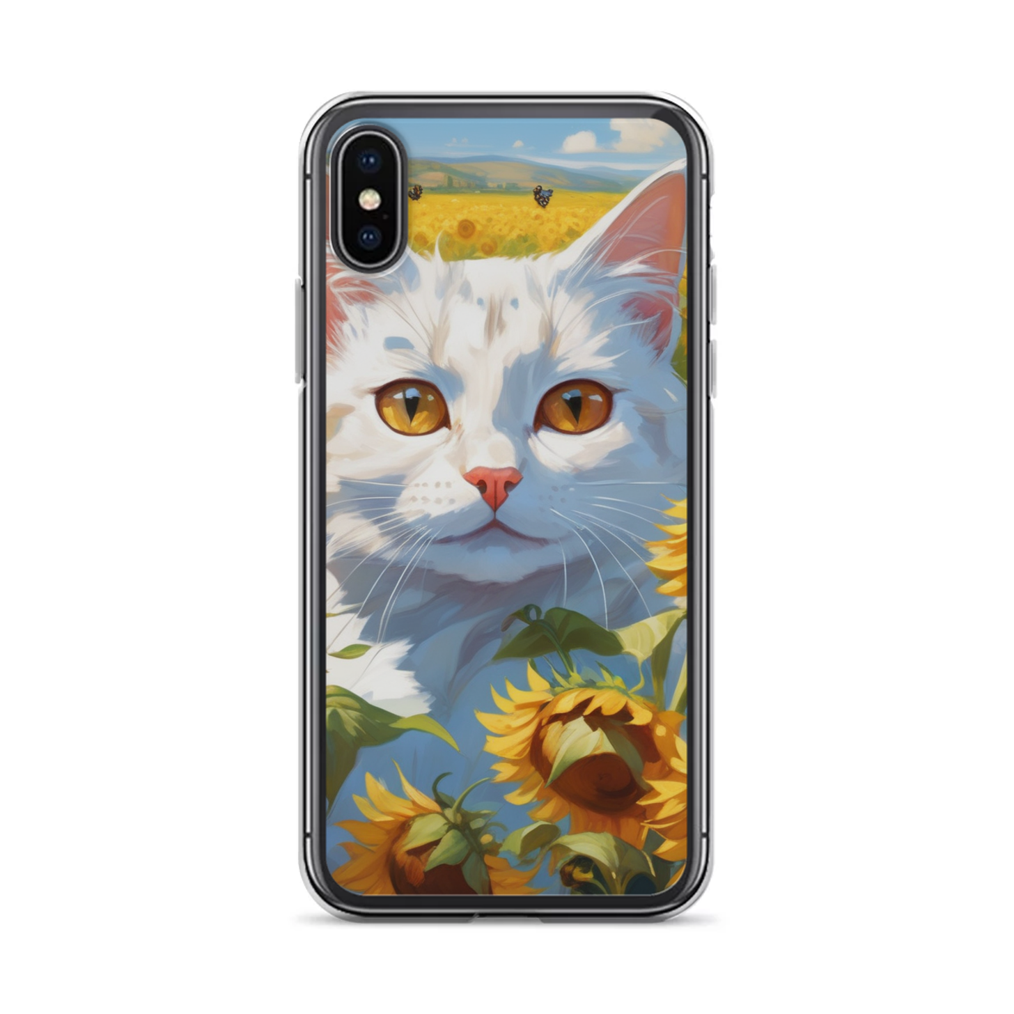 PugMug Custom White Companion Cat iPhone Case