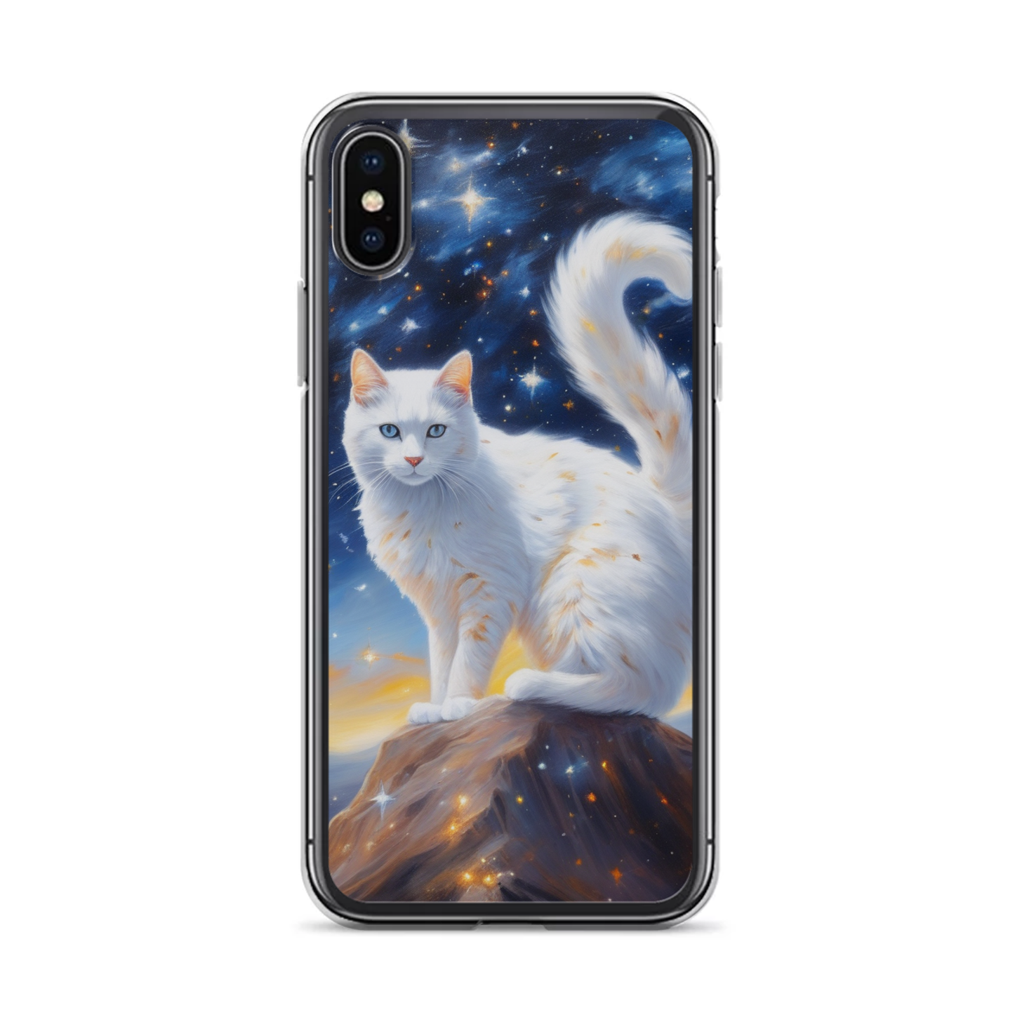 PugMug Custom White Companion Cat iPhone Case