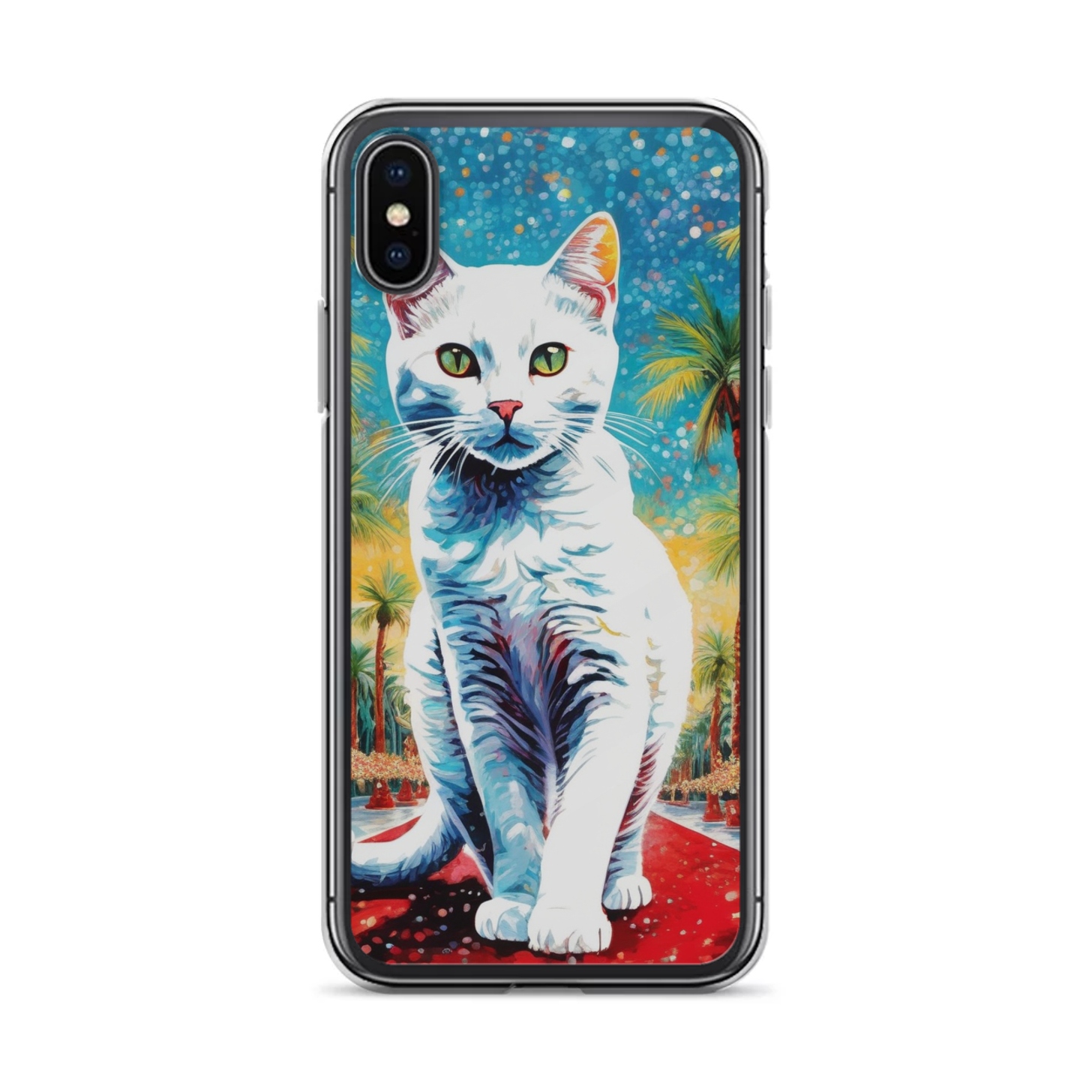 PugMug Custom White Companion Cat iPhone Case