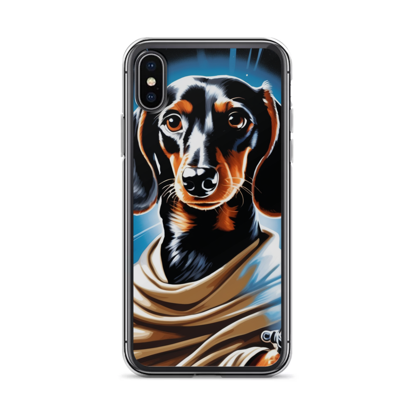 PugMug Custom Black Dachshund iPhone Case