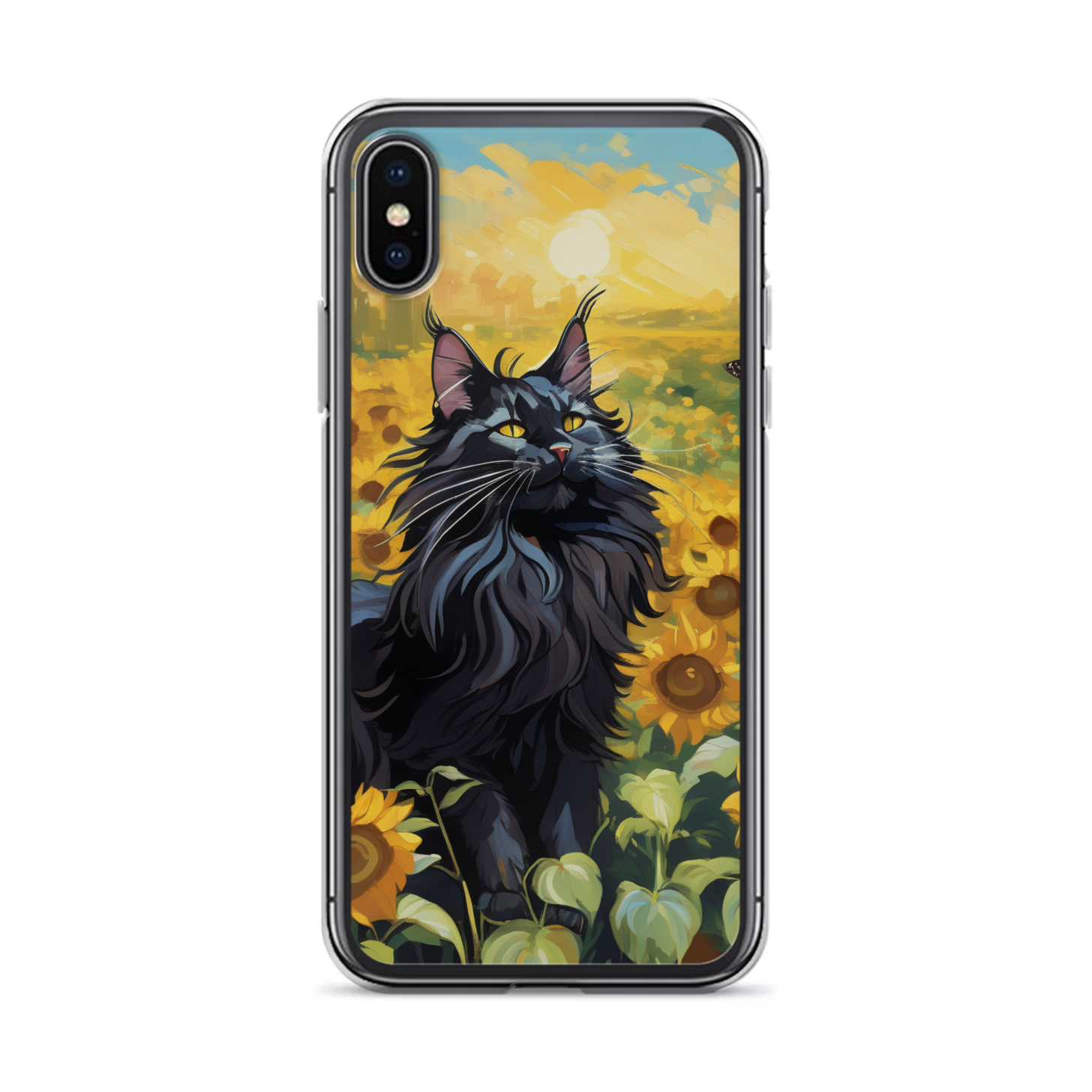 PugMug Custom Black Maine Coon Cat iPhone Case