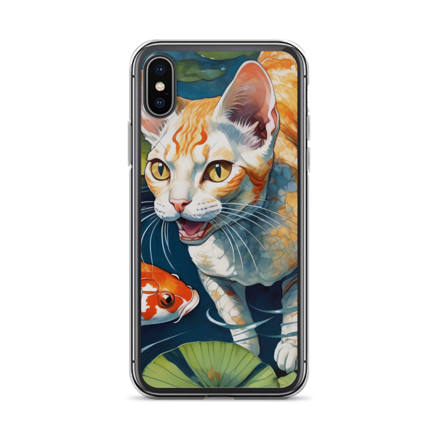 PugMug Custom Tabby Devon Rex Cat iPhone Case