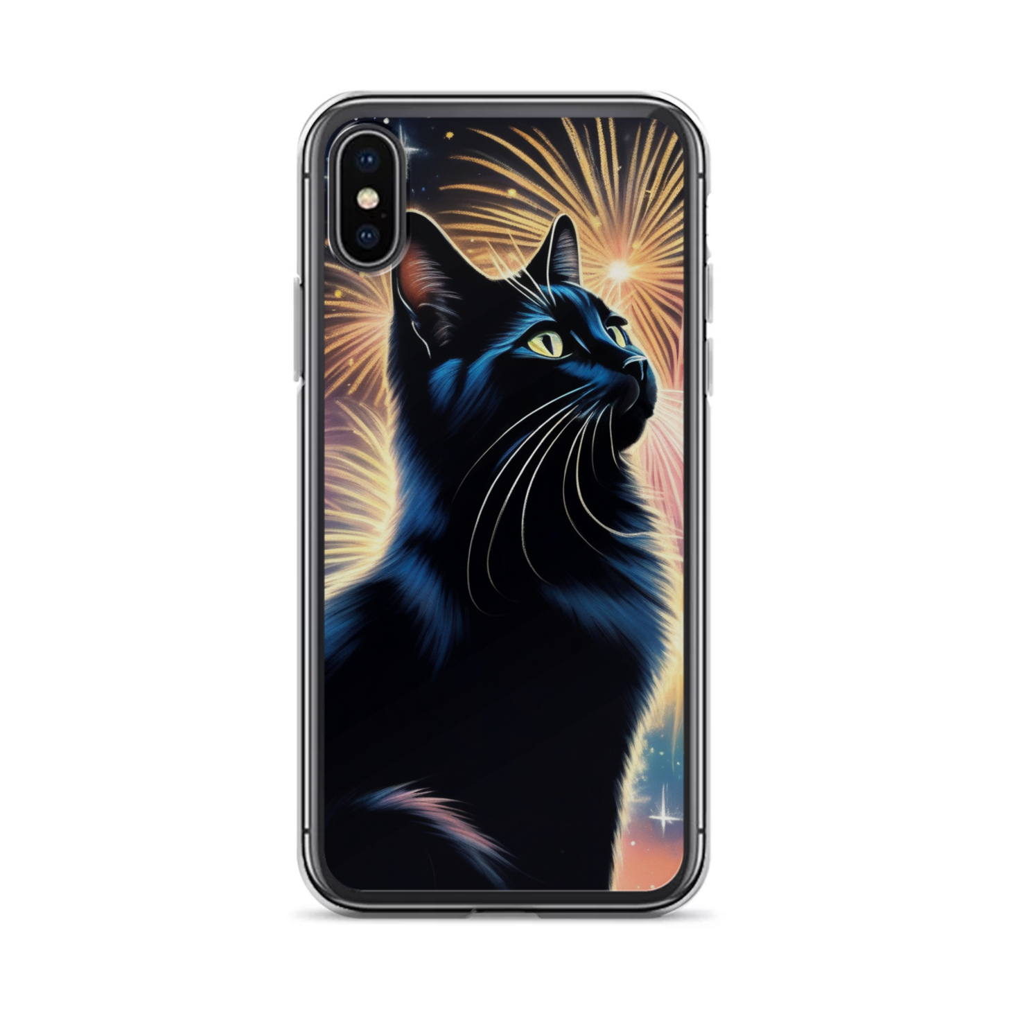 PugMug Custom Black Companion Cat iPhone Case