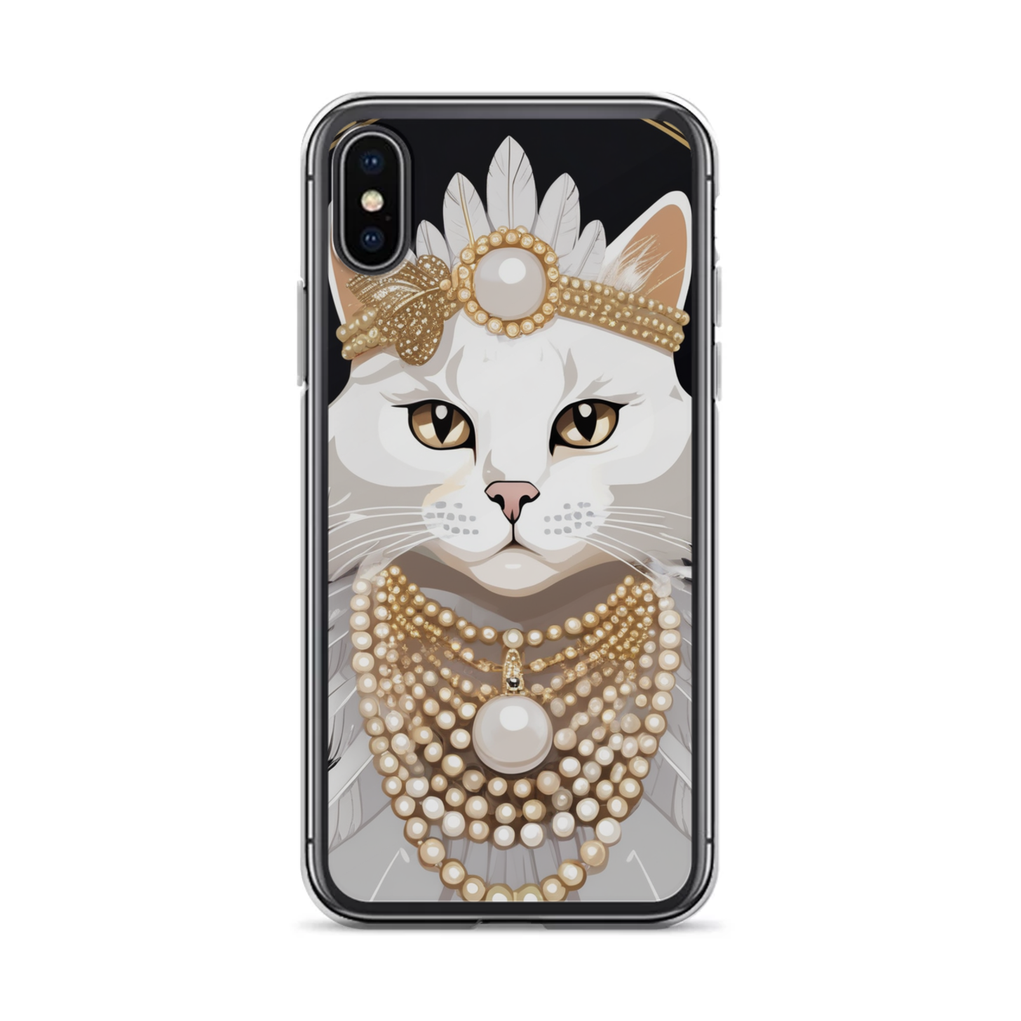 PugMug Custom White Companion Cat iPhone Case