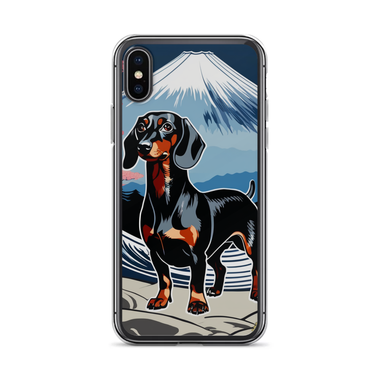 PugMug Custom Black Dachshund iPhone Case