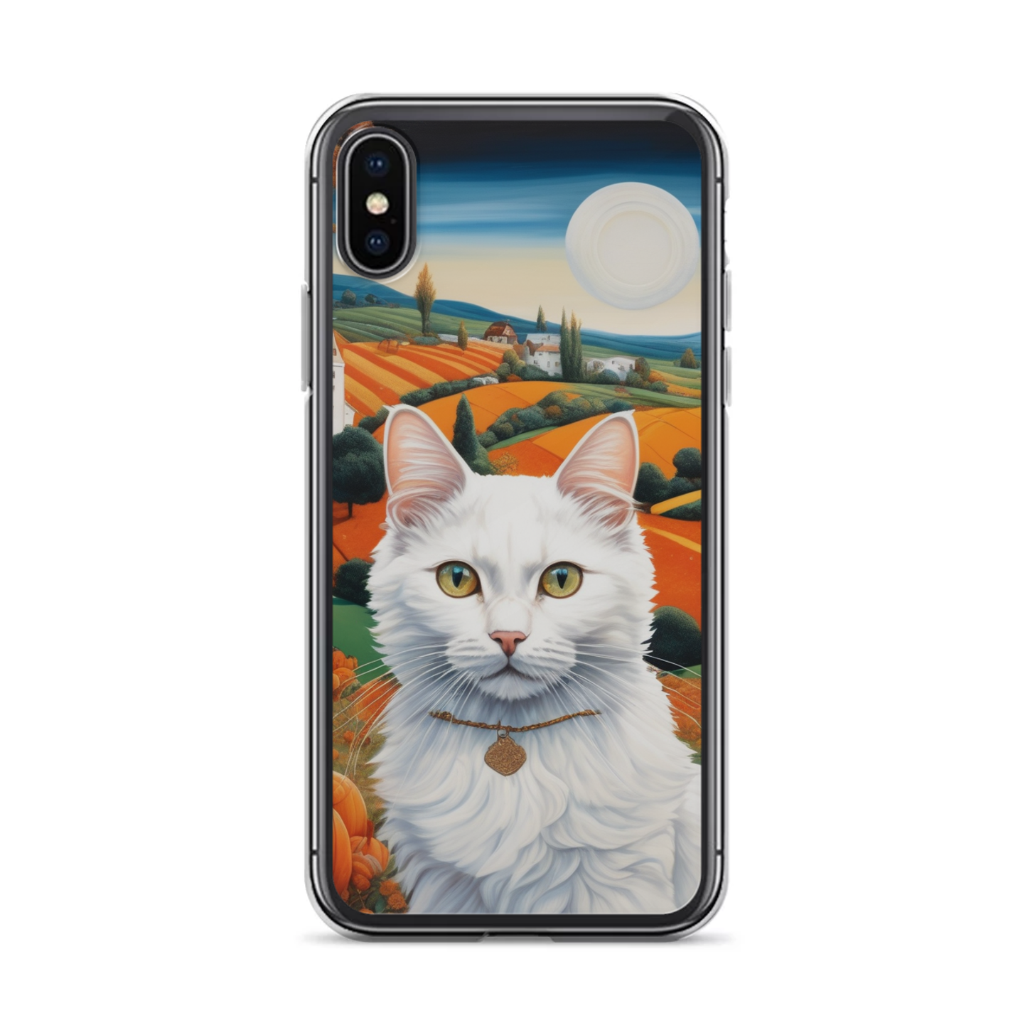 PugMug Custom White Companion Cat iPhone Case