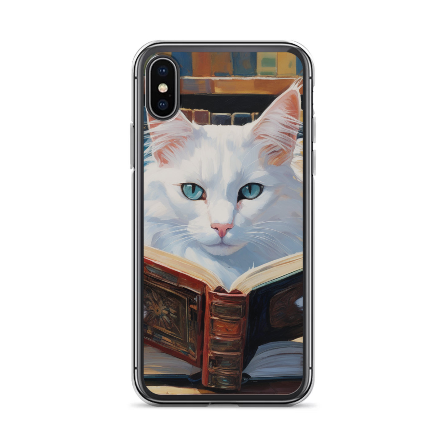 PugMug Custom White Companion Cat iPhone Case