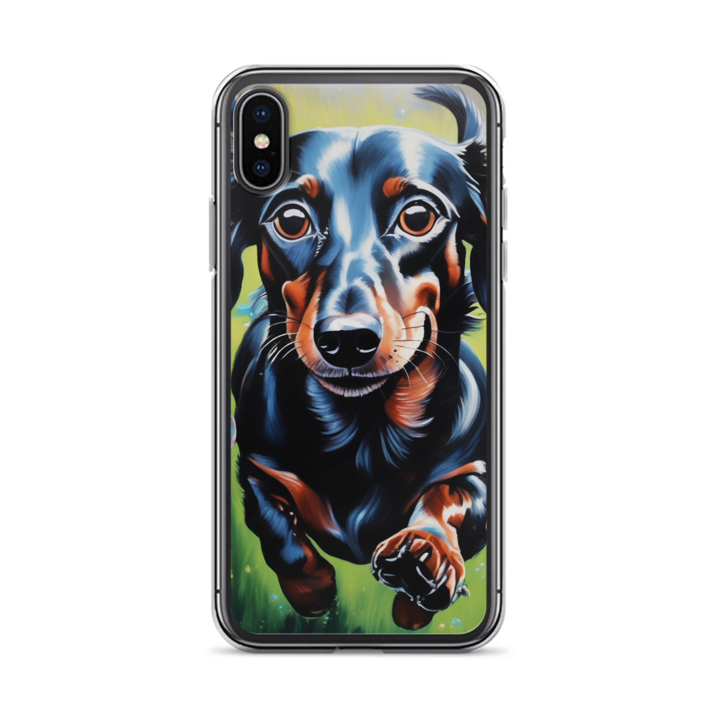 PugMug Custom Black Dachshund iPhone Case