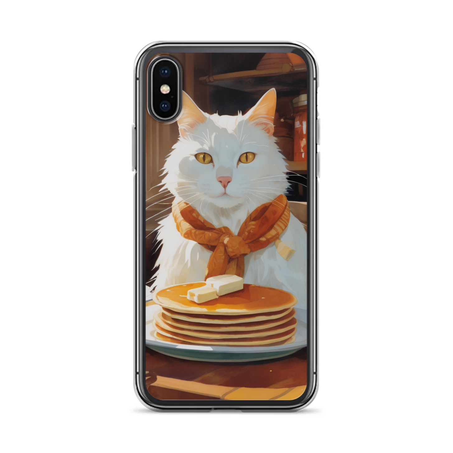 PugMug Custom White Companion Cat iPhone Case