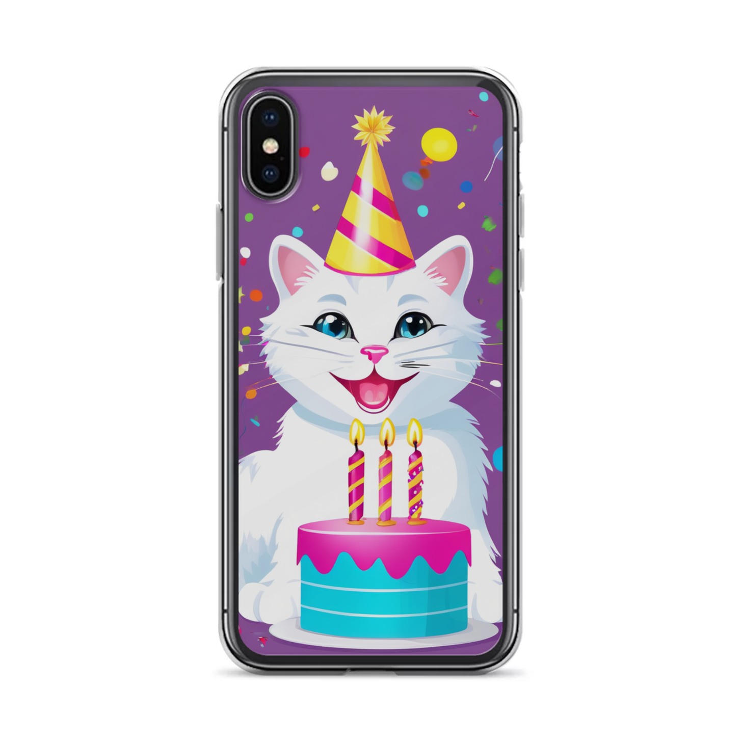 PugMug Custom White Companion Cat iPhone Case