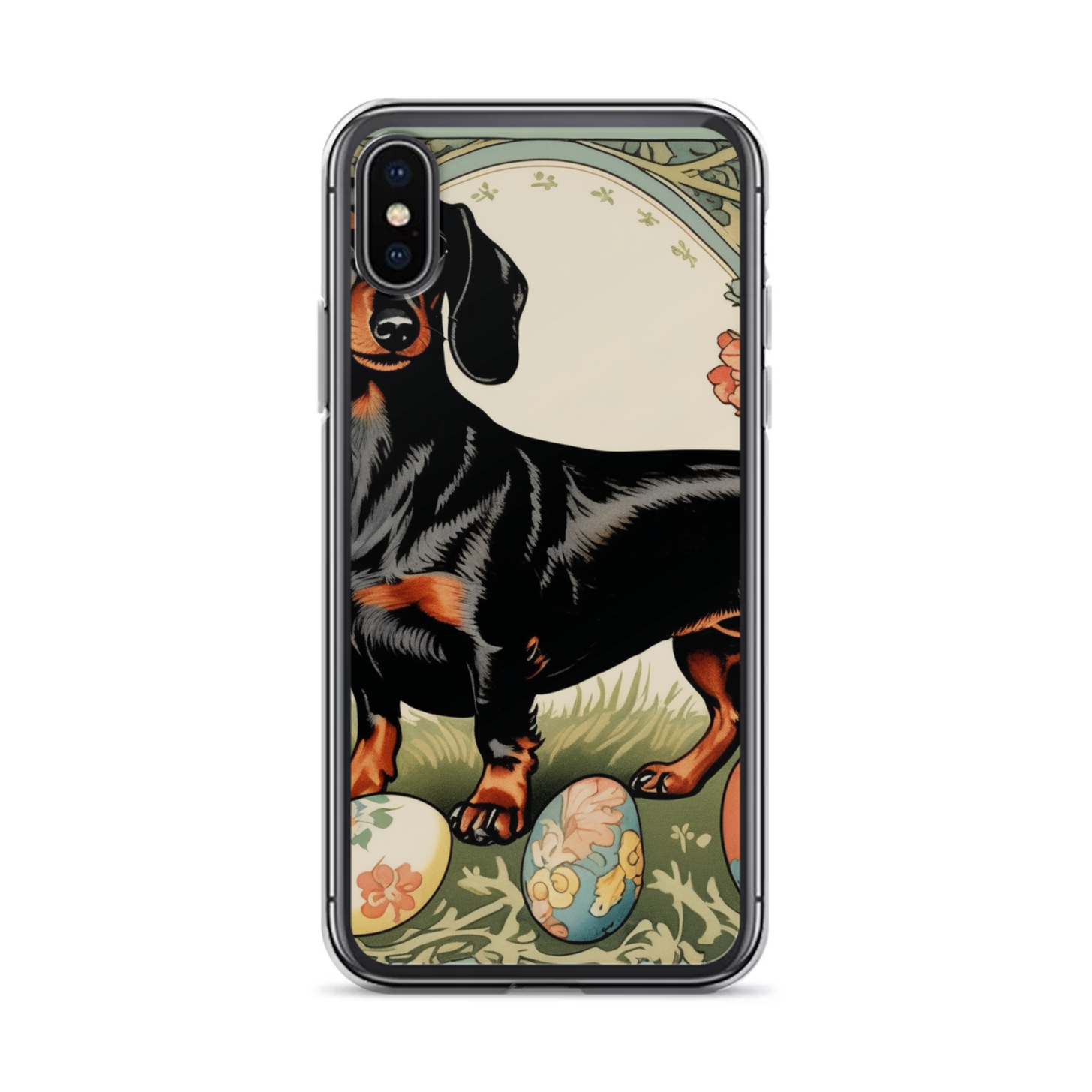 PugMug Custom Black Dachshund iPhone Case