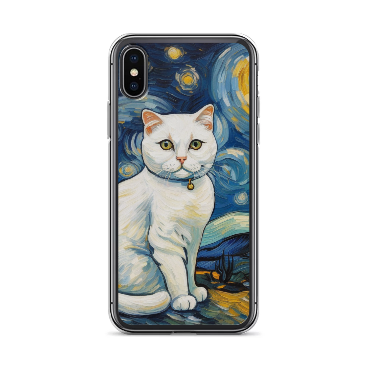 PugMug Custom White Scottish Fold Cat iPhone Case