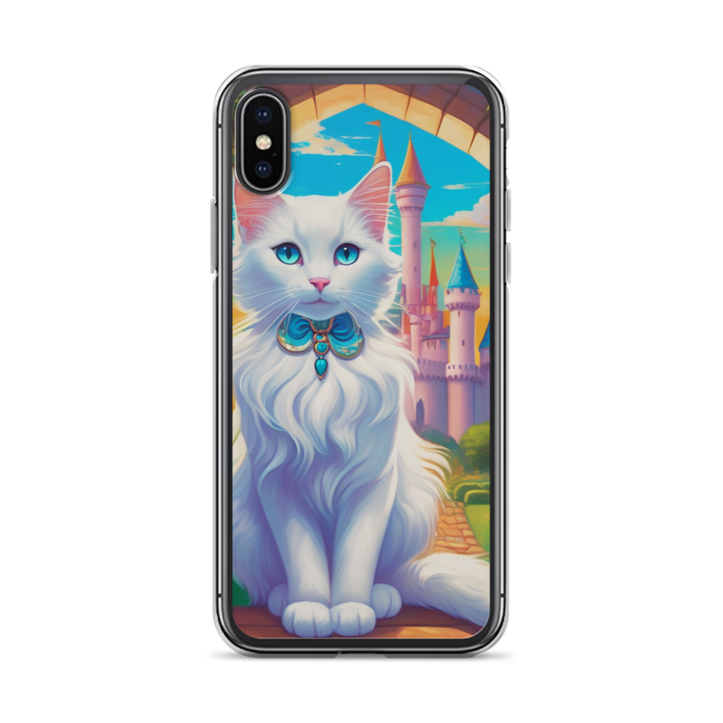 PugMug Custom White Companion Cat iPhone Case