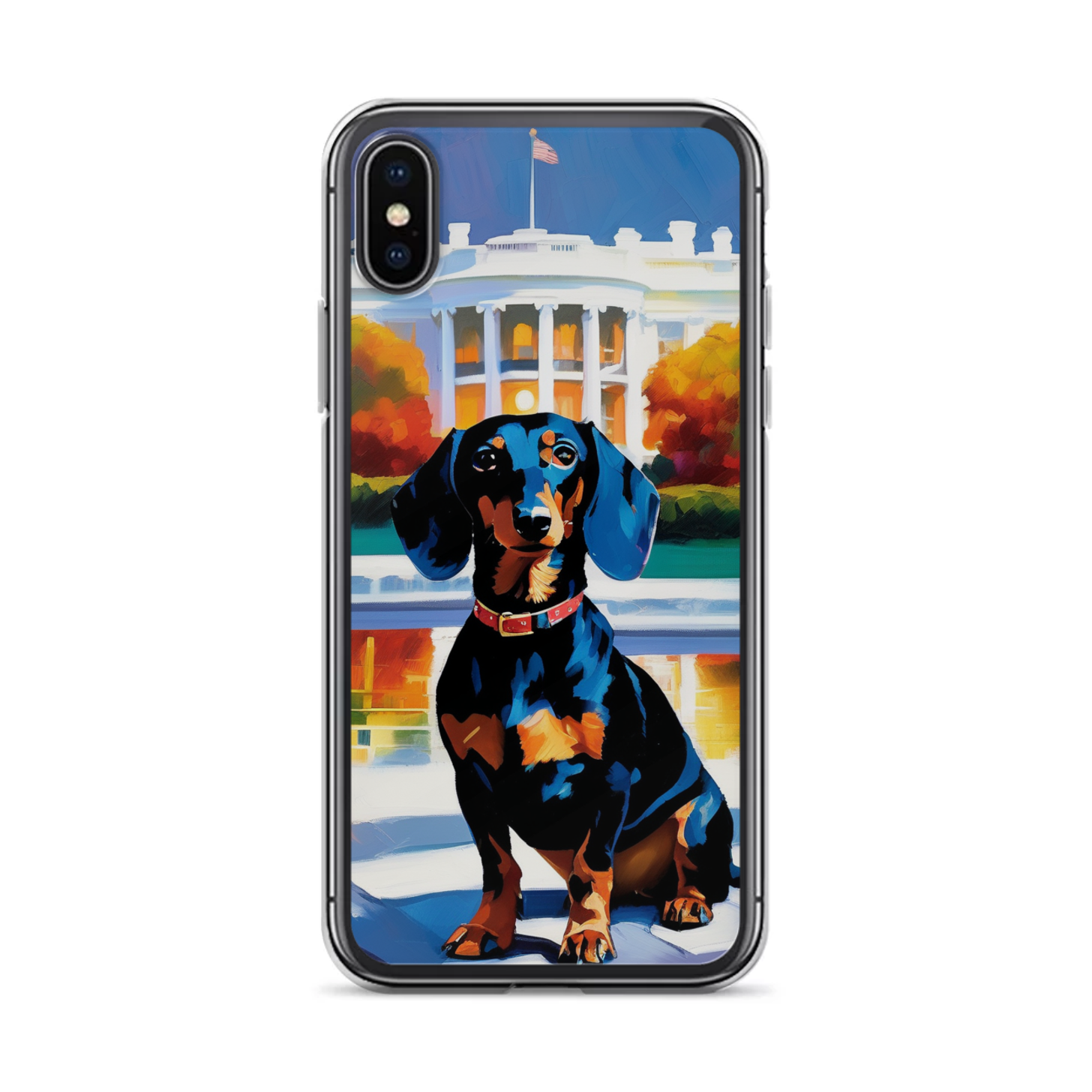 PugMug Custom Black Dachshund iPhone Case