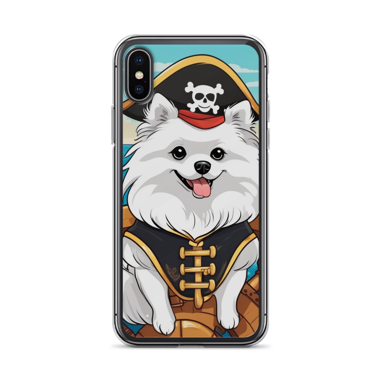 PugMug Custom White Pomeranian iPhone Case