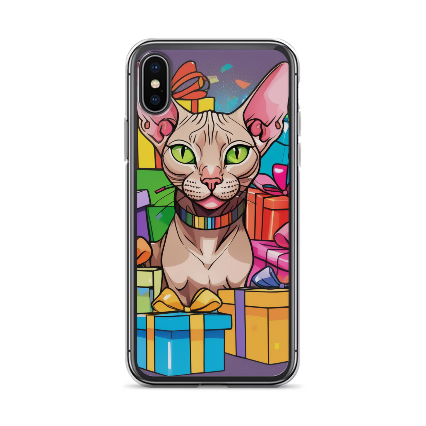 PugMug Custom Tabby Sphynx Cat iPhone Case