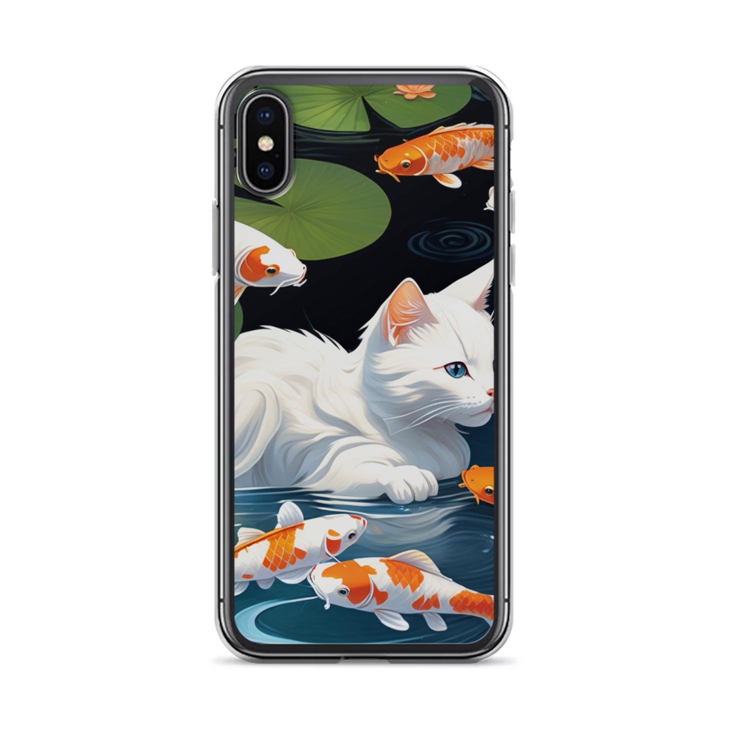 PugMug Custom White Companion Cat iPhone Case